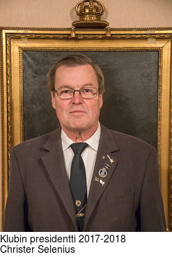 Klubin presidentti 2017-2018 Christer Selenius