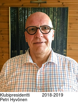 Klubipresidentti 2018-2019 Petri Hyvönen